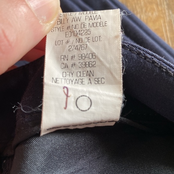 Theory Women’s Navy Blue Trouser Pants Size 26 - Picture 8 of 8